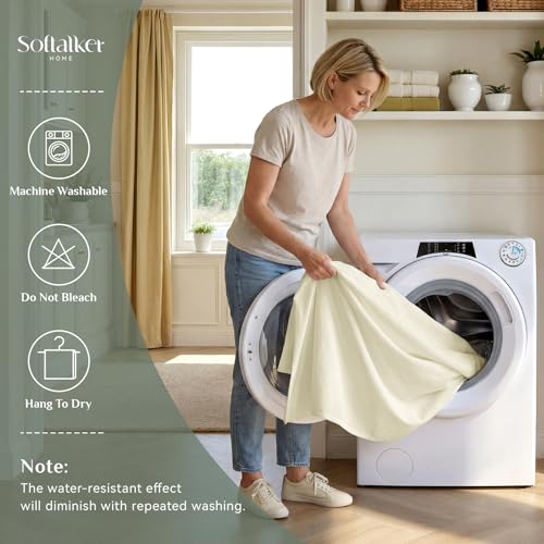 Nappe rectangulaire imperméable ivoire 228x396 Softalker - 5