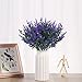 KLEMOO Artificial Lavender Flowers Plants 6 Pieces, Lifelike UV Resistant Fake Shrubs Greenery Bushes Bouquet to Brighten up Your Home Kitchen Garden Indoor Outdoor Decor(Purple)