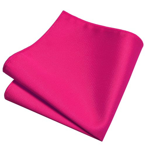 Image of GUSLESON 3.15 inch(8cm) Solid Color Necktie and Pocket Square Cufflinks Sets For Men + Gift Box