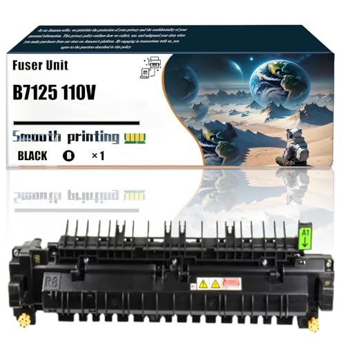 Replacement Parts Fuser Unit B7125 110V Compatible with Xerox VersaLink C7030 C7120 C7125 C7130 Printers, Contains Chip and Clear Printing (Black)