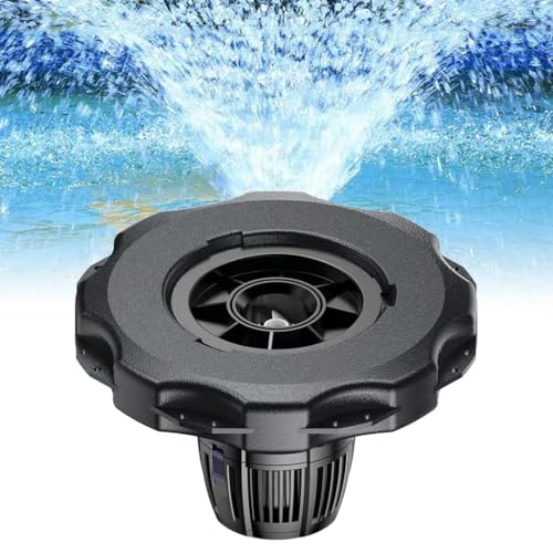 Bomba de fuente aireadora para estanque, fuente flotante grande con chorros de pulverización de 360° y cubierta de admisión de filtro, cable de alimentación de 10 m, eje de cerámica para estanques de