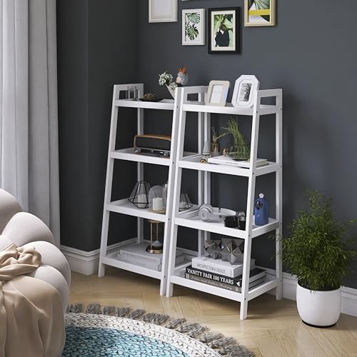 SMIBUY-Scaffale-a-scala-libreria-in-bambu-a-4-livelli-espositore-per-piante-organizer-per-il-bagno-scaffale-aperto-autoportante-con-maniglie-per-ufficio-a-casa-bianco