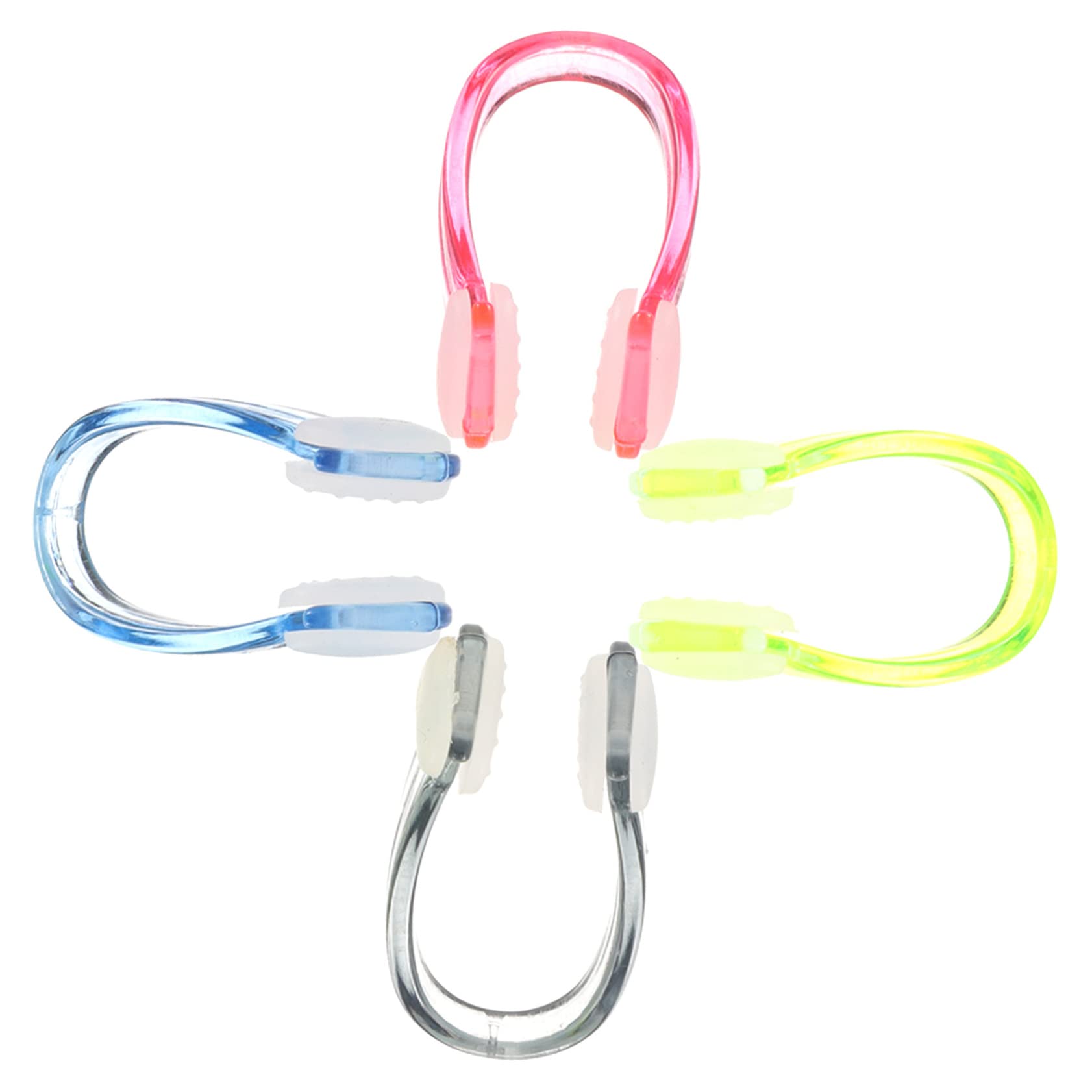 Gogogmee 4pcs Universal Diving Nose Clip for Swimming Nonskid Lightweight Waterproof Comfortable for Adults Boys and Girls