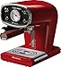 Ariete 1388-30 1388/31 CAFETERA Espresso Negra Cafe Retro, 900 W, 2 Cups, Rojo