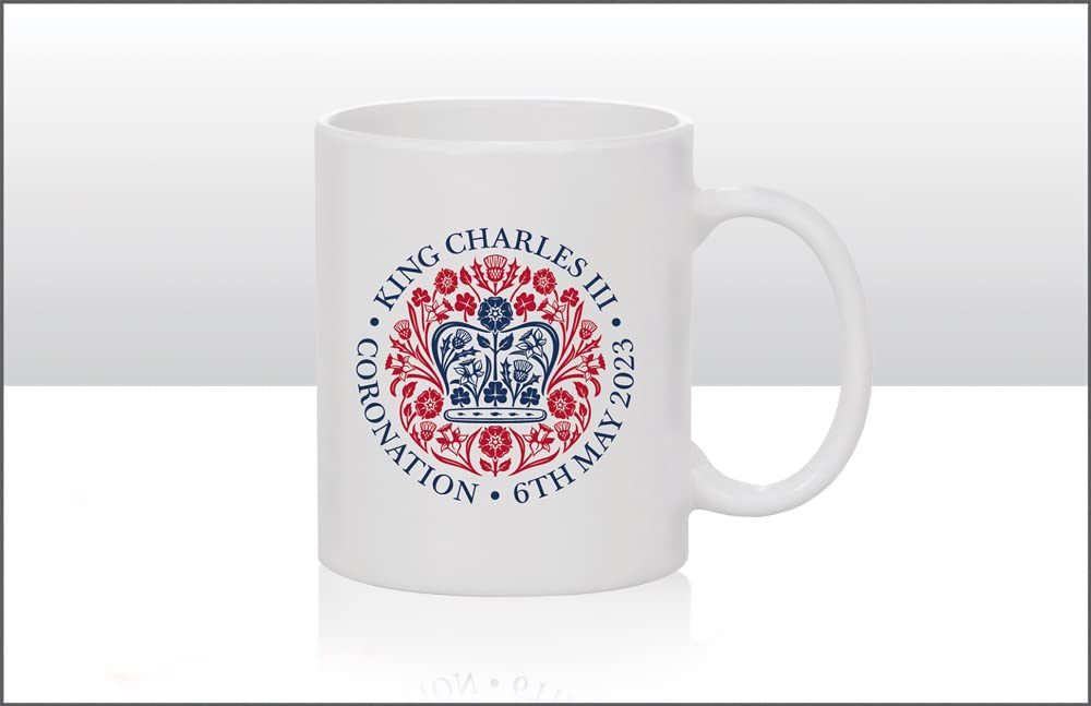 ElgateOfficial Logo King Charles III Coronation Mug Commemorative Collectable Memorabilia Souvenirs Gift