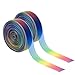 Price comparison product image 1 Inch Shimmer Sheer Organza Ribbon, Rainbow Colors (100 Yard)