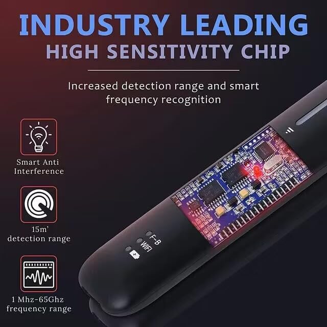Miniatura 3 de EOHIBOV Detectores de cámara oculta, detector antiespía, dispositivo detector de insectos de señal RF, detector de rastreador GPS, detector de
