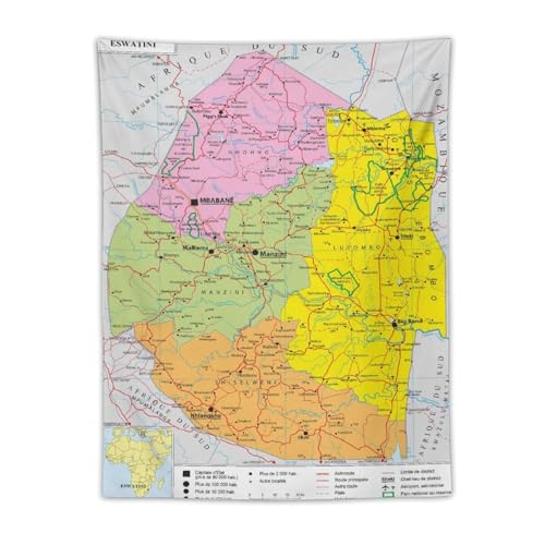 Swaziland Map Posters World Map Tapestry Picture Print Wall Art Painting Tapestries Artworks Gift Idea Room Aesthetic 30