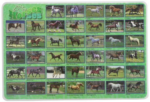 Painless Learning Popular Horses Placemat