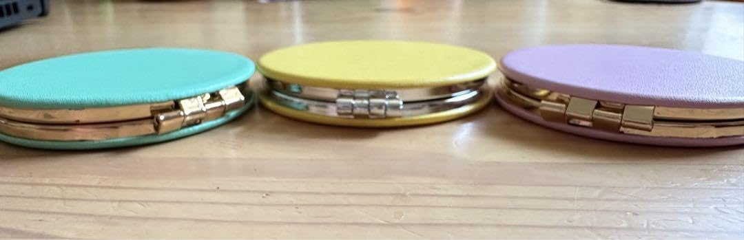 Amazon.co.jp: 2色セット 皇居 手鏡 ダブルミラー ブルー ピンク