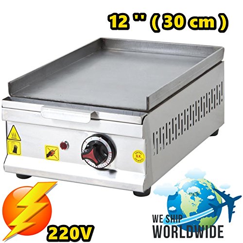 ADJUSTABLE TEMP CONTROL PROFESSIONAL 12 '' / 30 cm ELECTRIC Commercial Griddle
