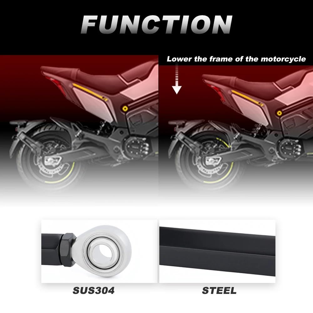 łącznik obniżający motocykl Do Honda CB500F CB500X CBR500R 2013-2018 Łącznik obniżający | Regulowane łączniki zawieszenia zestawu łączników obniżających