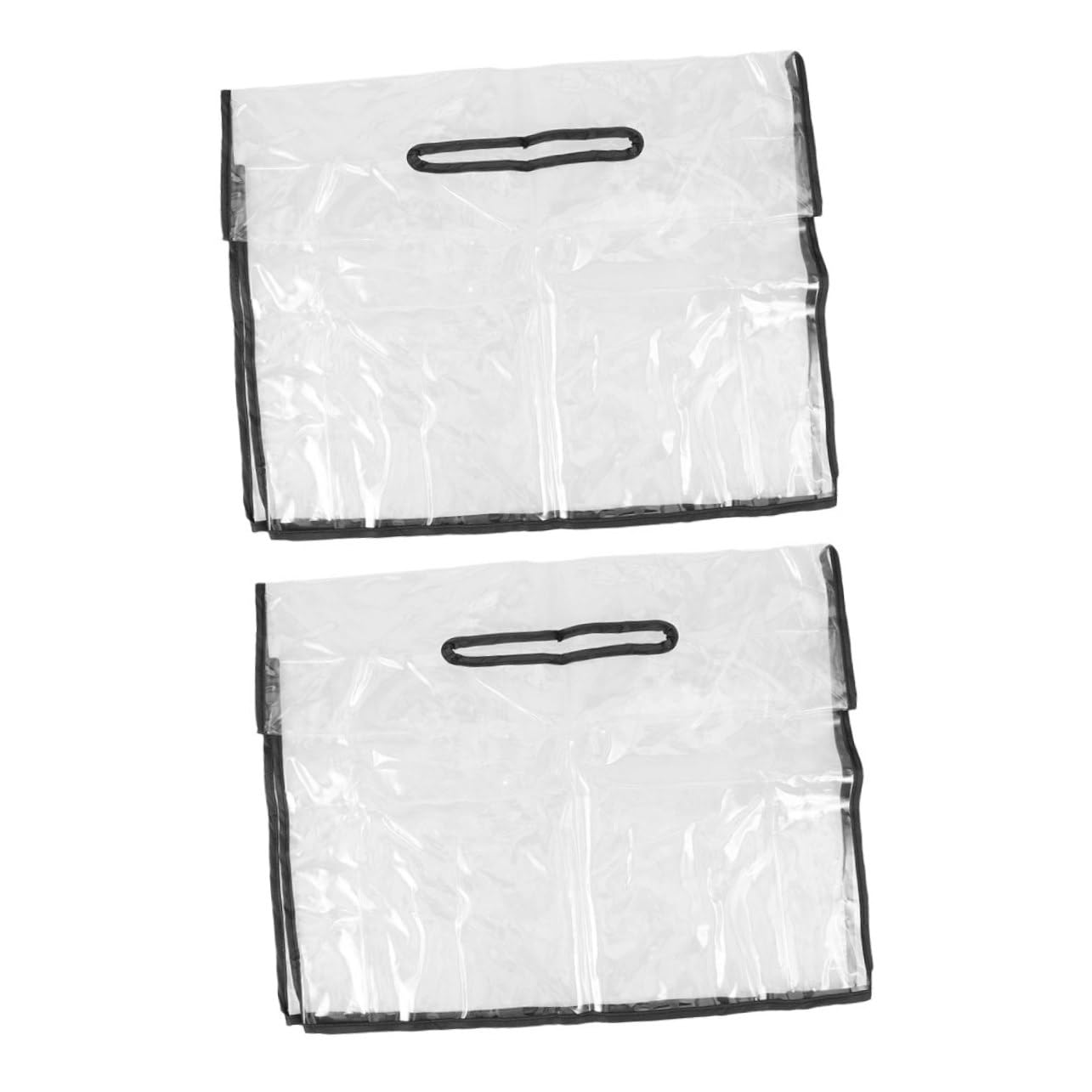 Funda Transparente para Lluvia de Bolso PVC 2 Piezas Cuadrada | 42 X 33x12cm, para Viajes y Senderismo, Superficie Lisa Diseño Práctico