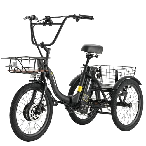 Skeri E Trike Electric Bike, 20' Folding 3-Wheel...