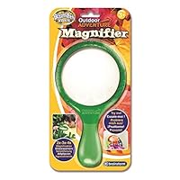 Brainstorm Toys Outdoor Adventure Magnifier – Magnifying Glass for Kids, Up To 4x Magnification, Perfect for Nature Exploration and Outdoor Discovery
