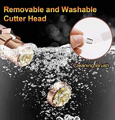 Riseds Razor For Women, 3 In 1 Womens Shaver For Pubic Hair Wet & Dry Bikini Trimmer For Legs Underarms And Bikini Line Painless Lady Hair Removal With Comb Attachment #TOP6