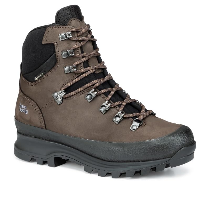 Chaussures Nazcat II Wide Lady GTX Hanwag en cuir mocca pour femme