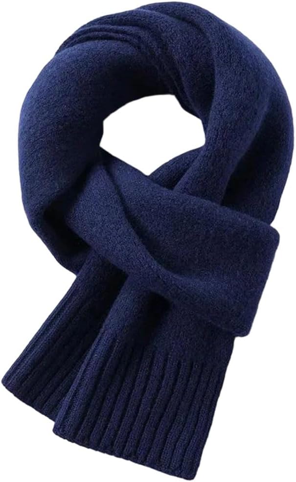 Wool Scarf For Women Men Lightweight Knitted Soft Warm
