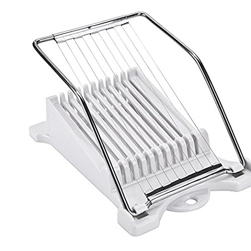 Luncheon Meat Slicer - Design for Cheese,Boiled Egg,Fruit,Food Cutter Canned Meat Slicer with 10 Cutting Wire in Stainless Steel