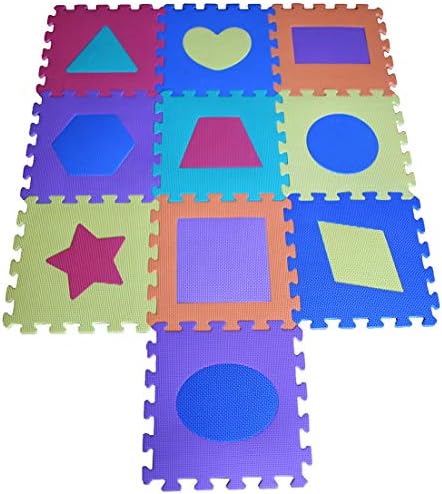 TLCmat Soft Foam Play Mat - EN71 Safety Approved Non-Toxic, 30cm x 30cm, Thick, Odorless, Use for Indoor and Outdoor