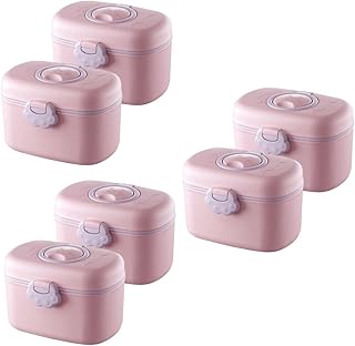 TOYANDONA 6 Peças Caixa De Leite Em Pó Dispensador De Fórmula Recipientes De Lanche De Fórmula Para Bebê Recipiente De Armazenamento De Fórmula Recipiente Portátil De Leite Em Pó Recipiente