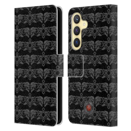 Carcasa Samsung Galaxy S24 5G de Cuero con patrón de cráneo místico