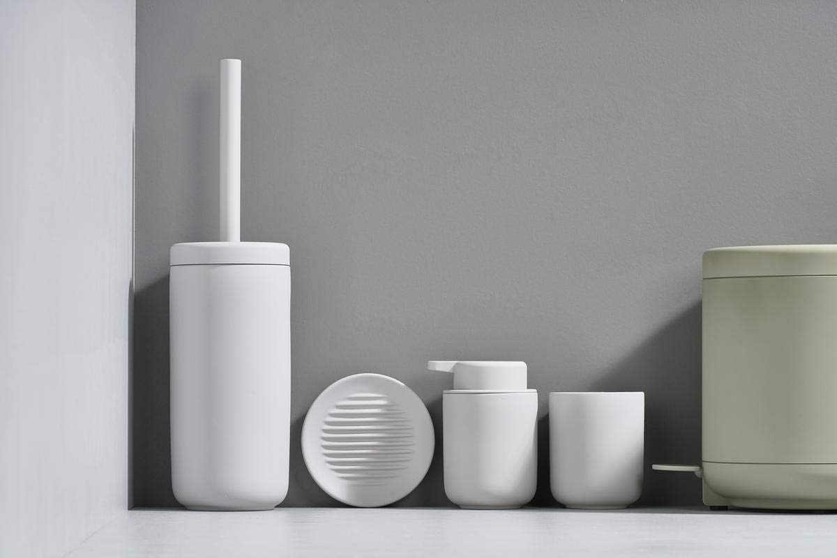 Zone Denmark Ume Soap Dish, Bathroom Accessory with Soft Touch Surface and Drainage Ridges, Stoneware Material - Image 4