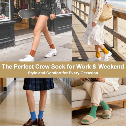 Image of Womens Cotton Anti-Pilling Quarter Crew Socks | Moisture-wicking, Odor-control, Lightweight, Office /gym, 7-pair, US 6-10