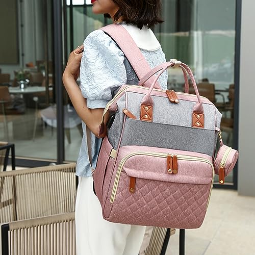 Mochilas de pañales de diseño elegante y gran capacidad con cambiador de bebé 5