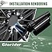 Glorider 7 Spline Lug Nuts Key Socket, 1/2 Inch Drive Impact Square Tool - Quickly Remove M14x1.5, M14x2.0 and 9/16 Wheel Lug Nuts | 1 Pc (Black)