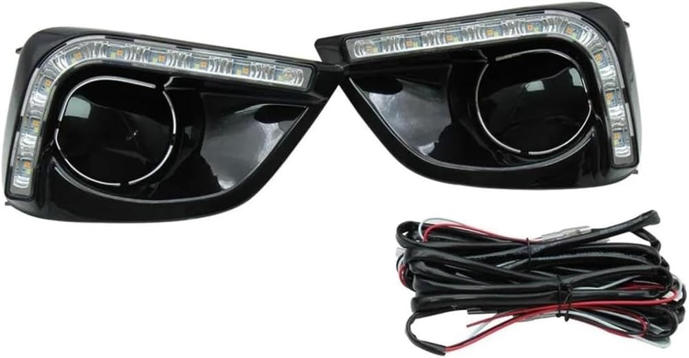 Dynamic Turn Signal Light Car Flashing 1 Pair Car LED Daytime Running Light Turn Signal Light DRL Fog Lamp for Toyota for Vios 2014 2015 2016 Car Accessories Mirror Indicator Light