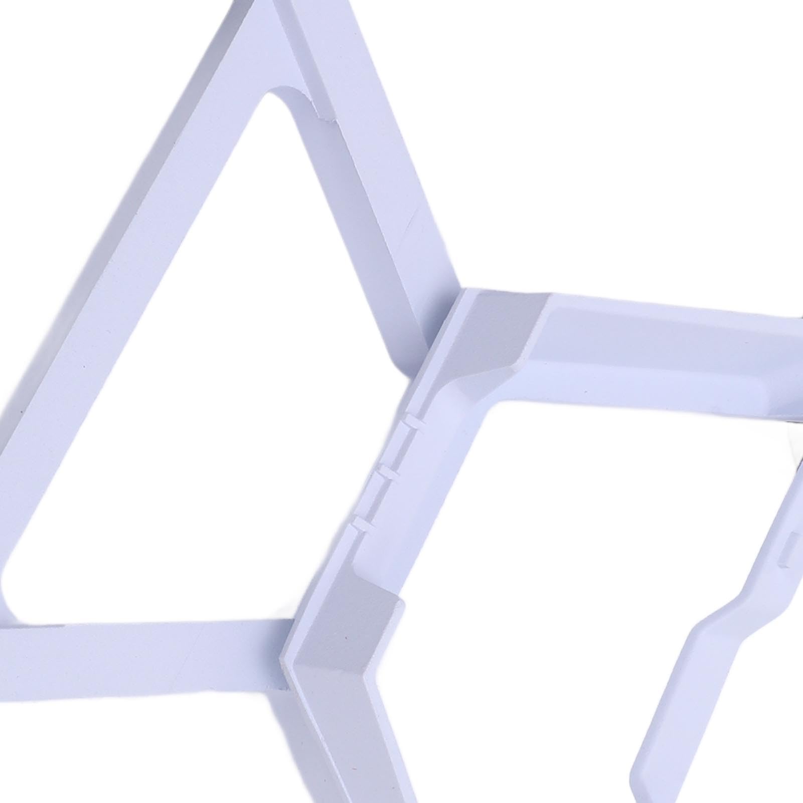 Qcwwy Staffa di Auto in Lega di Alluminio Bianco Robusto per Antenna Mini su Scala, Elevata capacità di Carico, Uso Versatile per Auto e