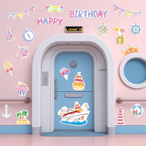 20 imanes decorativos para puertas de cumpleaños miniatura 5