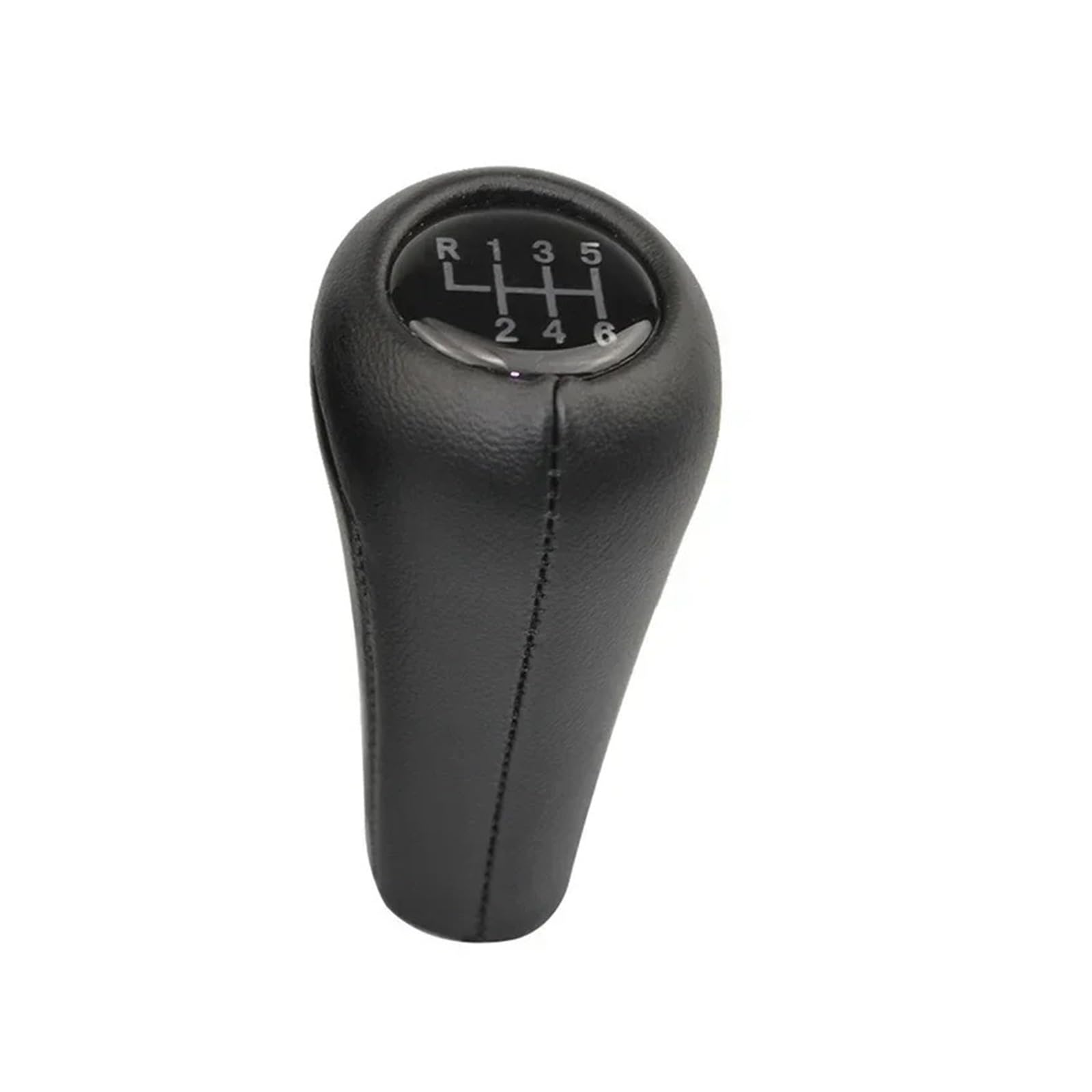 WBDMSZJQRT Shift Lever Knob for BMW 1 3 5 6 Series for M3 for M4 for M5 for X5 for X6 E30 E32 E34 E36 E38 E39 E46 E53 Leather Gear Shift Knob(6 Speed)