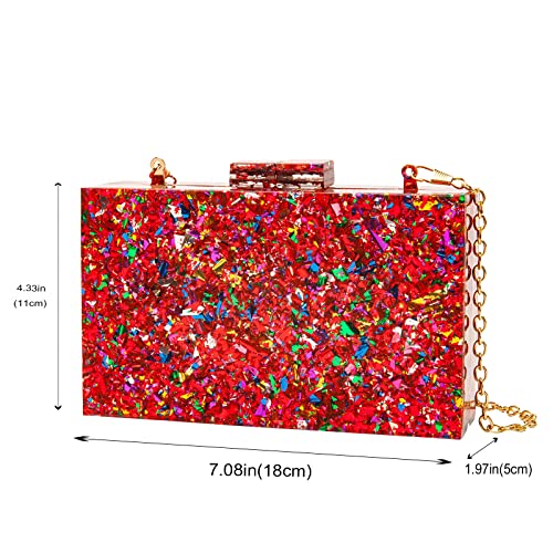 Image of LETODE Acrylic Clutch Bags Purse Perspex Bag Handbags for Women