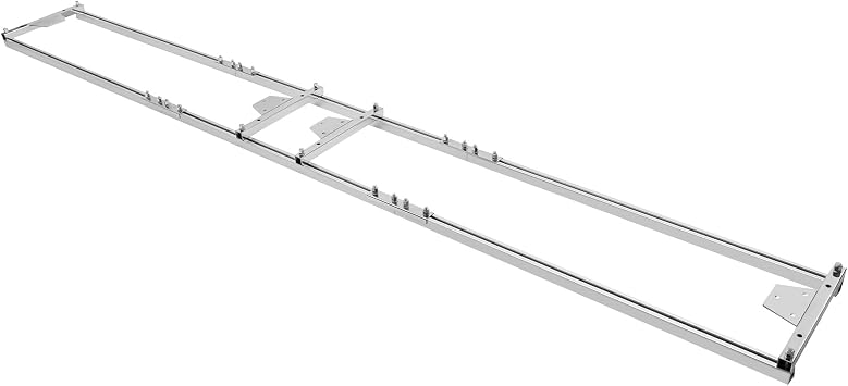 9FT Professional Rail Mill Guide System 3 Pairs of Aluminum Profiles with 4 Nail Components Work with Chainsaw Mill