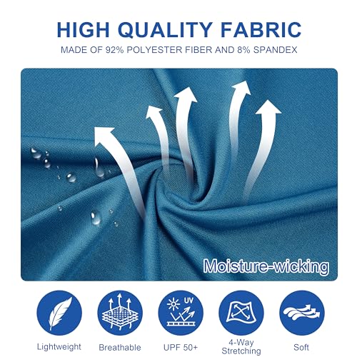 Image of Mens Golf Shirt Short Sleeve Moisture Wicking Dry Fit Performance Solid Pique Collared Golf Polo Shirts for Men
