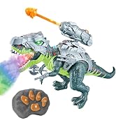 Amazon.co.jp: 3T6B ラジコン 恐竜 おもちゃ 動く 7色噴霧 歩行 咆哮