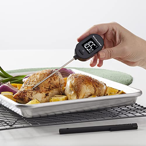 Kitchenaid Kq910 Backlit Instant Read Digital Food Kitchen Grill Thermometer, Black #TOP2