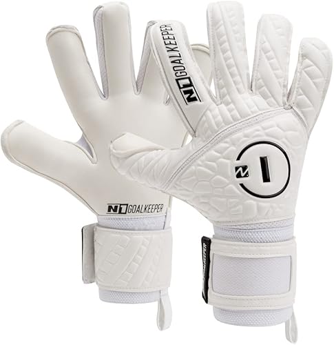 N1 Goalkeeper gloves Cronos Duo. Guantes de fútbol con corte híbrido roll-negativo y látex alemán natural Duo Grip.Guantes de portero de fútbol