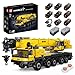Produktbild Mould King 17073 Technik ferngesteuert LKW Kran Bauset, MOC Schwerlastkran (3218+ Stücke) APP Technologie Baumaschine Hebekran RC Klemmbausteine Bausatz geeignet als Geschenk für Erwachsene