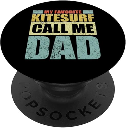 Funny My Favorite Kitesurf Calls Me Dad Father's Day PopSockets Swappable PopGrip