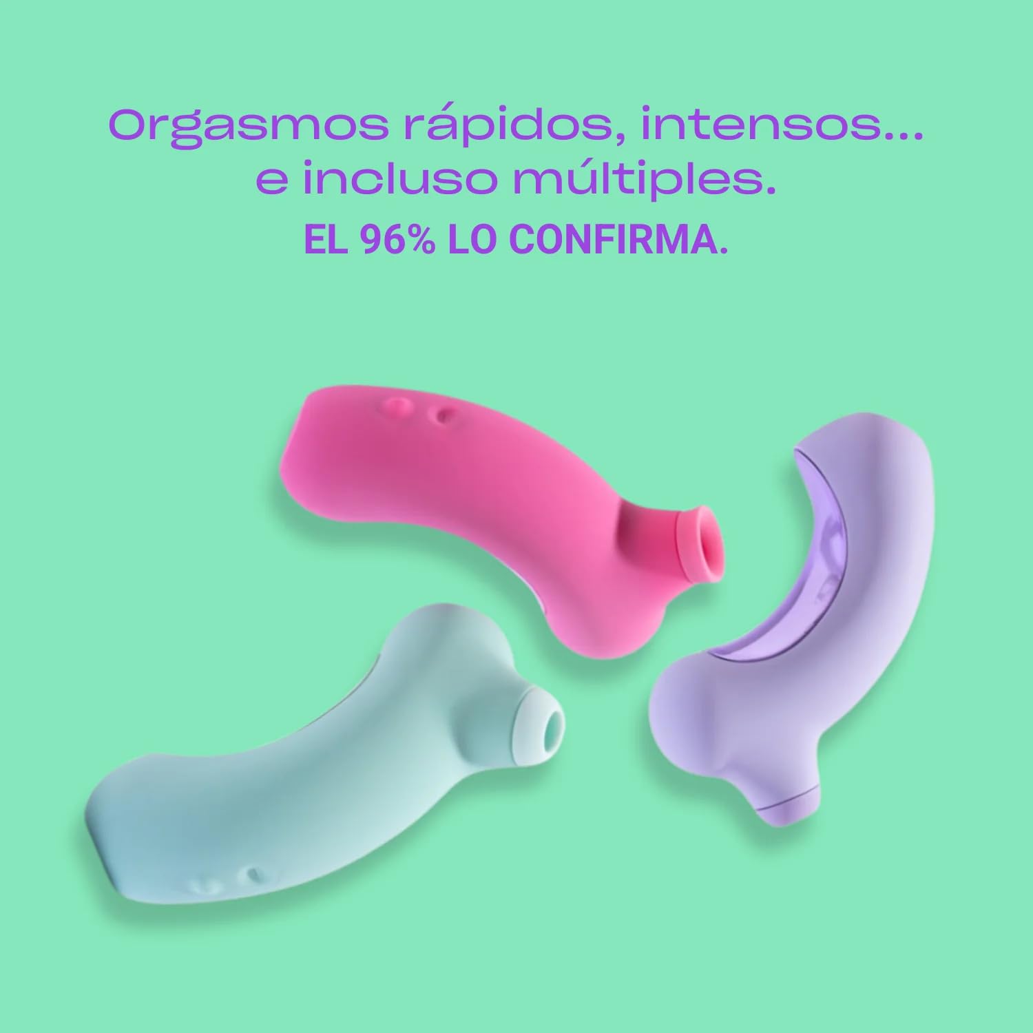 Platanomelón - Succionador de Clítoris con 14 Niveles Progresivos, Tecnología Oh! Tech®, Sumergible y Recargable - Mambo Lavanda