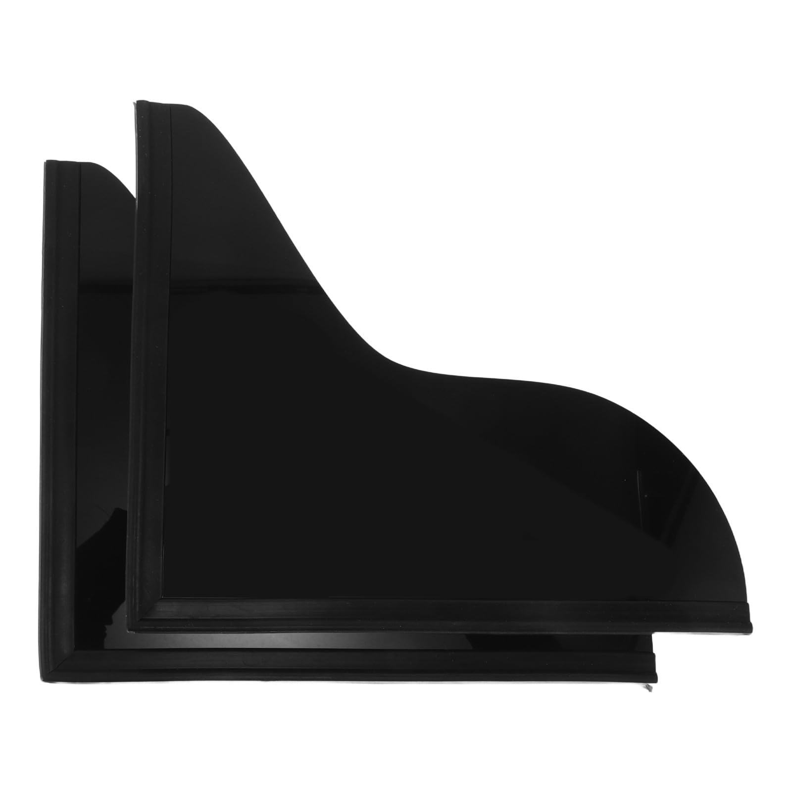 Pare éclaboussures en acrylique noir au design minimaliste pour intérieur chic