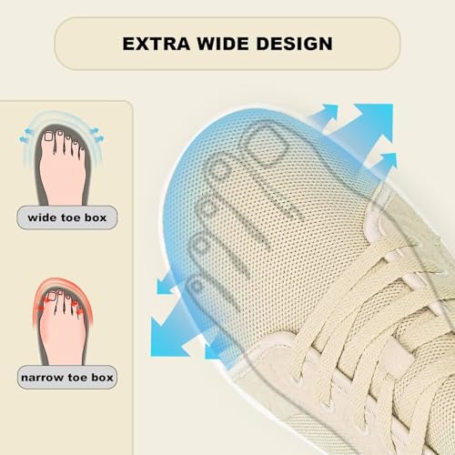 Flat Shoes Women Wide Toe Zero Drop Indoor Casual Breathable Comfortable Classic3