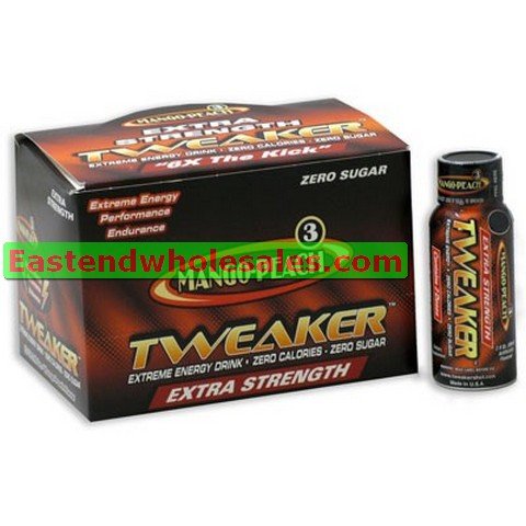 Tweaker Extreme Energy Drinks - Extra Strength - Mango-peach 2oz (12-Pack)