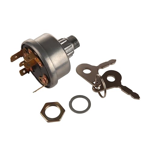 Miniatura 4 de 3107556R1, K203992 Interruptor de encendido con 3 posiciones 6 terminales 2 llaves, retroexcavadora, tractor, remolque, agricultura, aplicación de