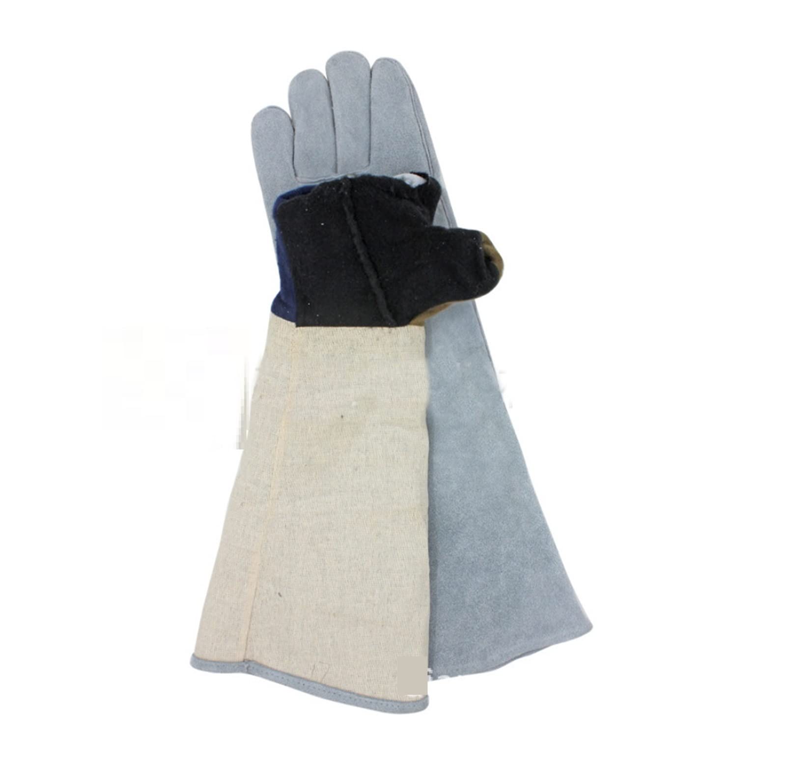 Seguridad de trabajo de soldadura larga soldadores soldadores gruesos estufa de cuero de cuero calor punción de calor resistente al desgaste Barbacoa Guantes para soldadura