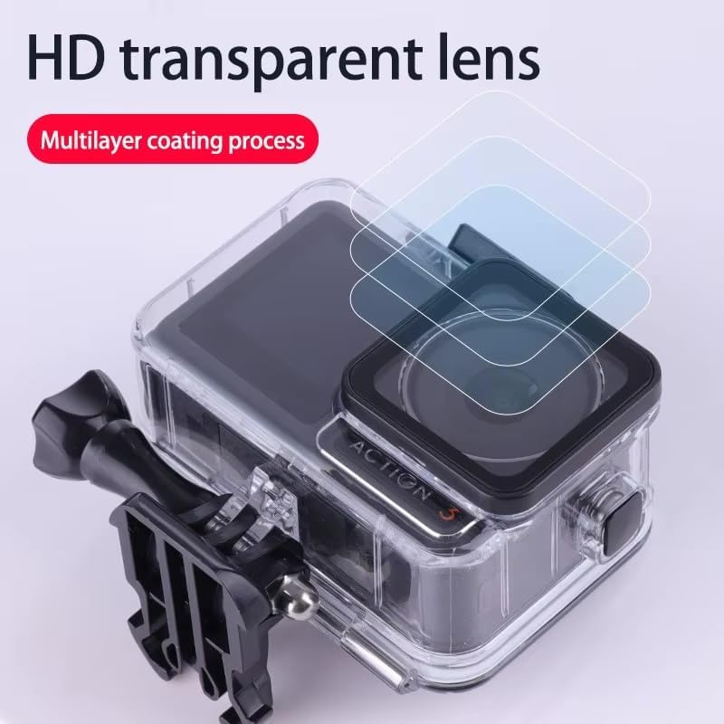 Miniatura 2 de REFLEX CAMERA Carcasa transparente impermeable con pantalla táctil transparente. Compatible con DJI Osmo Action 3 y 4 y Osmo Action 5 Pro. Probado