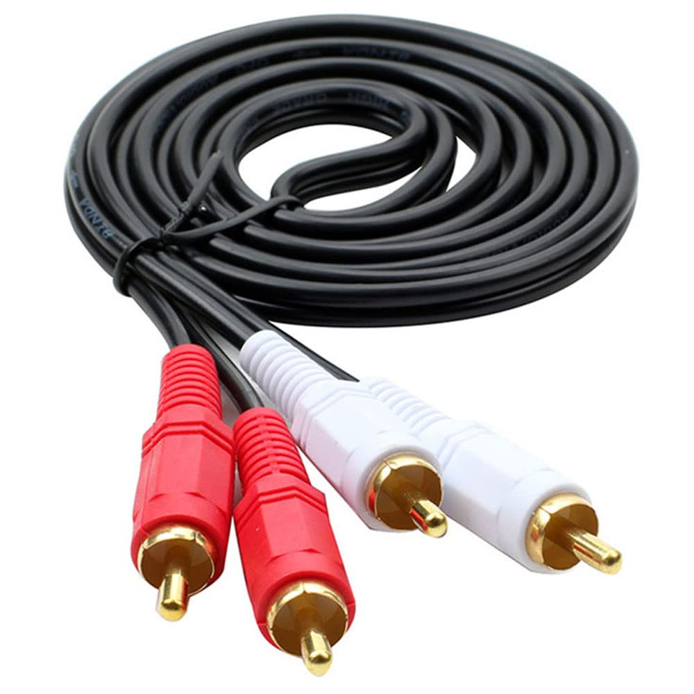 1pcs 1.5m 2RCA Homme à 2 RCA Male Câble audio Vidéo Câble de séparateur audio RCA Convient pour DVD Sound TV Boîte plus fort,20m
